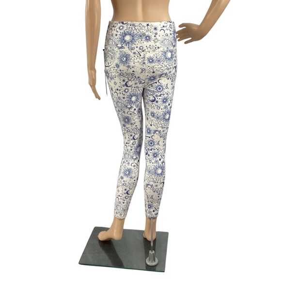 Wildfox Leggings Deep Cobalt Cosmic Sense Size M - Picture 5 of 7